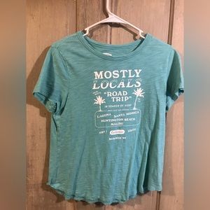 Teal Vacation Tshirt, Old Navy Size Small